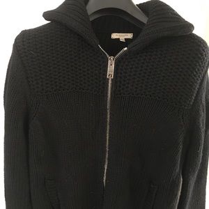 Burberry London zipper down sweater jacket